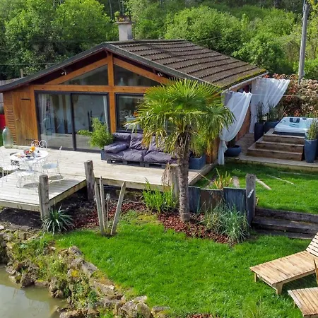 Kaebane 85, Lodge Avec Spa Au Bord De L'Eau Prouilly Exterior foto